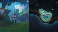 Inside underwater cavern (Image via HoYoverse)